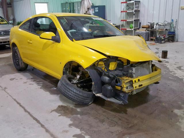 1G1AT18H897168459 - 2009 CHEVROLET COBALT LT YELLOW photo 1