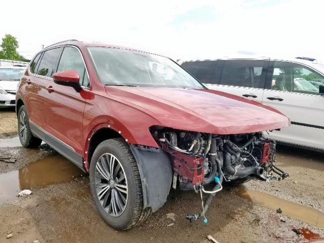 3VV2B7AX1JM038795 - 2018 VOLKSWAGEN TIGUAN SE RED photo 1