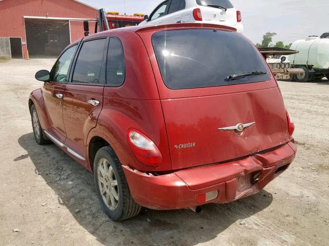 3A4GY5F95AT141638 - 2010 CHRYSLER PT CRUISER RED photo 3