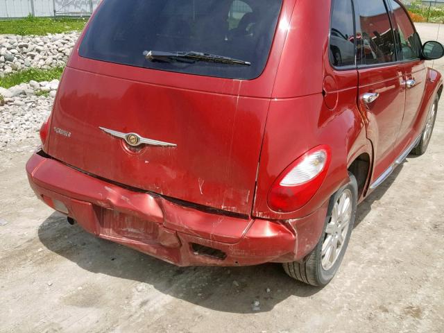 3A4GY5F95AT141638 - 2010 CHRYSLER PT CRUISER RED photo 9