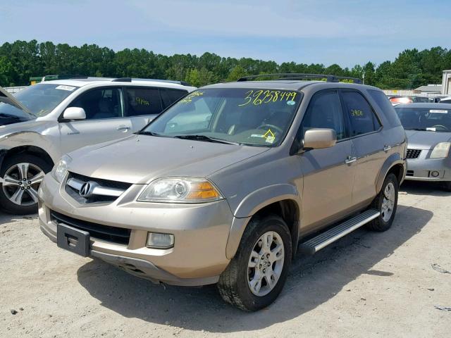 2HNYD18644H518369 - 2004 ACURA MDX TOURIN GOLD photo 2