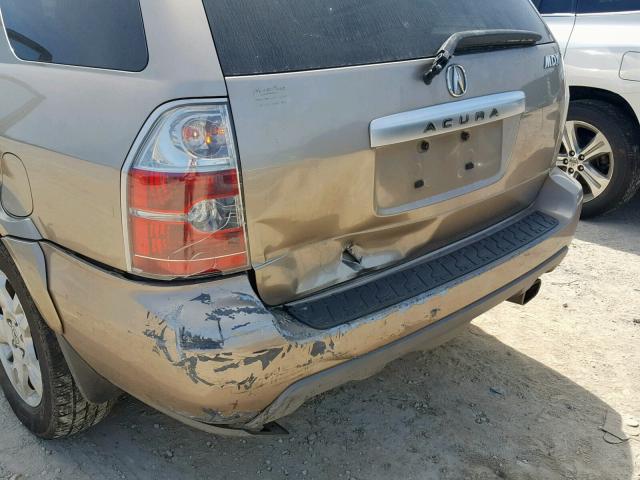 2HNYD18644H518369 - 2004 ACURA MDX TOURIN GOLD photo 9