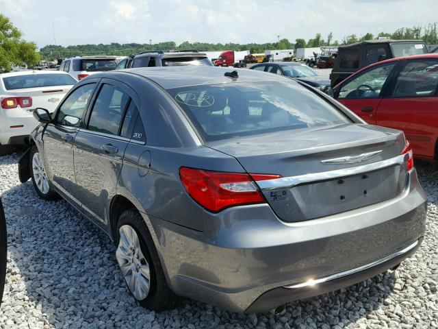 1C3CCBAG3DN721955 - 2013 CHRYSLER 200 LX SILVER photo 3