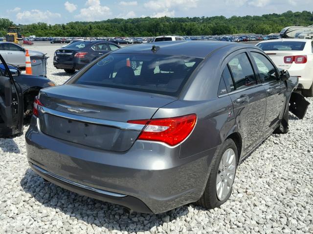 1C3CCBAG3DN721955 - 2013 CHRYSLER 200 LX SILVER photo 4