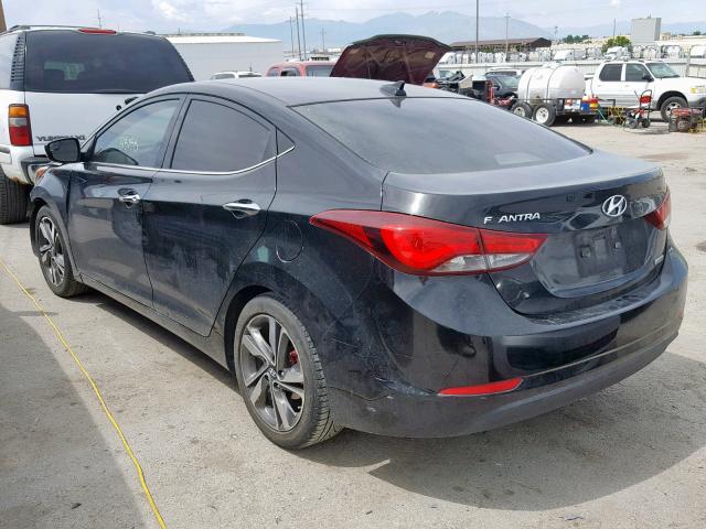 5NPDH4AE3EH457455 - 2014 HYUNDAI ELANTRA SE BLACK photo 3