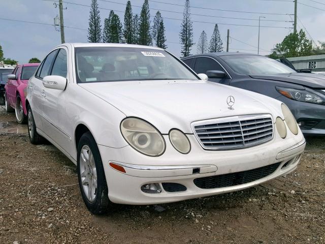 WDBUF65J73A100081 - 2003 MERCEDES-BENZ E 320 WHITE photo 1