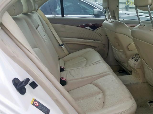 WDBUF65J73A100081 - 2003 MERCEDES-BENZ E 320 WHITE photo 6