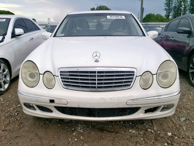 WDBUF65J73A100081 - 2003 MERCEDES-BENZ E 320 WHITE photo 9