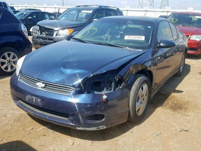 2G1WJ15K279237802 - 2007 CHEVROLET MONTE CARL BLUE photo 2