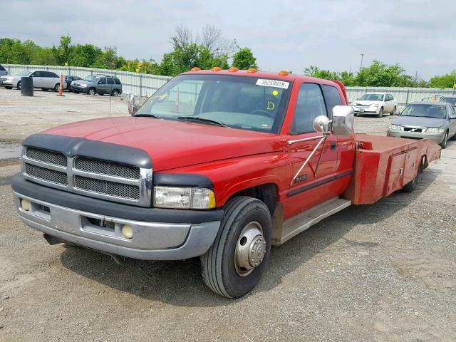 1B7MC3367XJ554215 - 1999 DODGE RAM 3500 RED photo 2