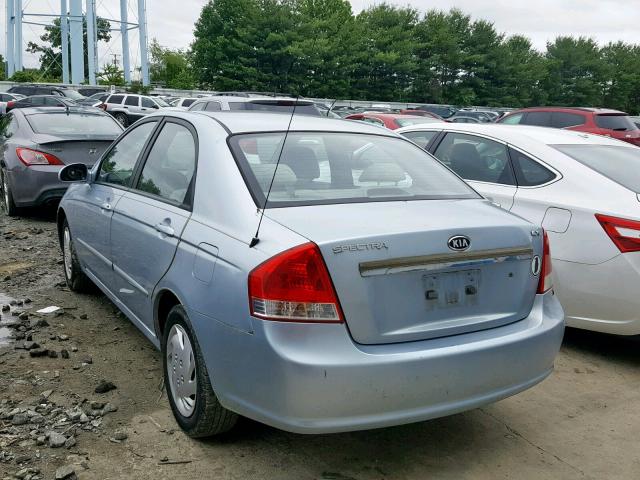 KNAFE121975450604 - 2007 KIA SPECTRA EX BLUE photo 3