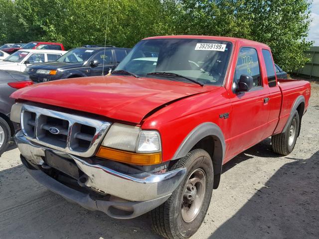 1FTZR15X0XTA79249 - 1999 FORD RANGER SUP RED photo 2