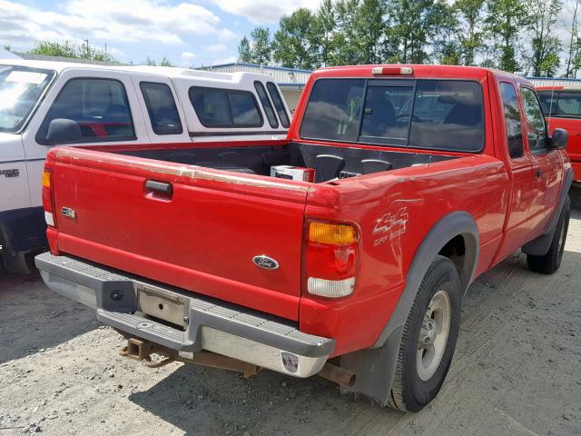 1FTZR15X0XTA79249 - 1999 FORD RANGER SUP RED photo 4