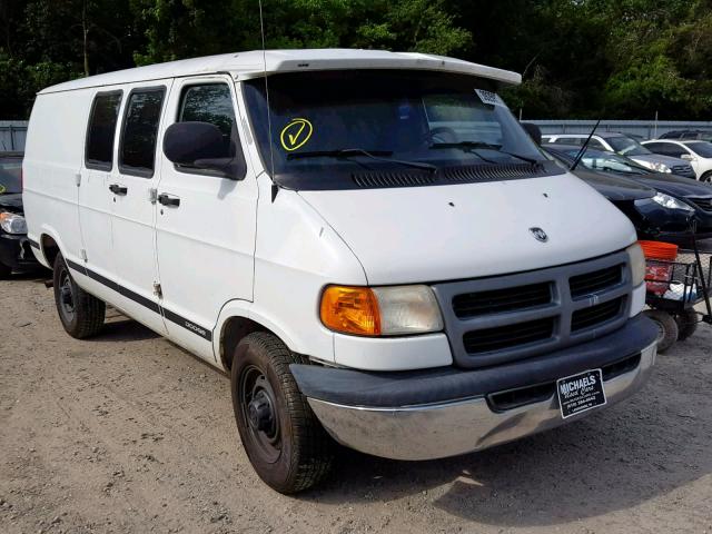 2B7JB21Z42K133305 - 2002 DODGE RAM VAN B2 WHITE photo 1