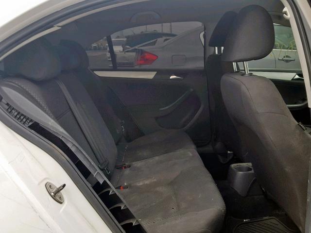 3VW1K7AJXBM029839 - 2011 VOLKSWAGEN JETTA BASE 白色 照片 6