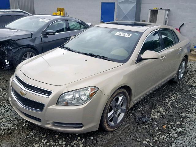 1G1ZC5EB3AF102678 - 2010 CHEVROLET MALIBU 1LT ოქროსფერი ფოტო 2