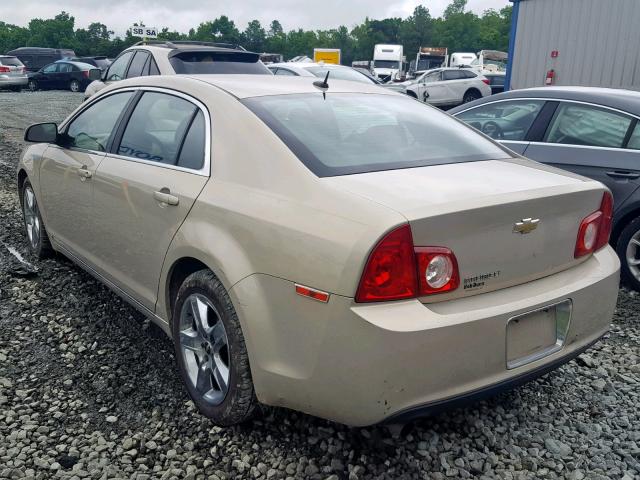 1G1ZC5EB3AF102678 - 2010 CHEVROLET MALIBU 1LT ოქროსფერი ფოტო 3