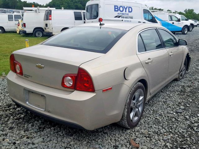 1G1ZC5EB3AF102678 - 2010 CHEVROLET MALIBU 1LT ოქროსფერი ფოტო 4