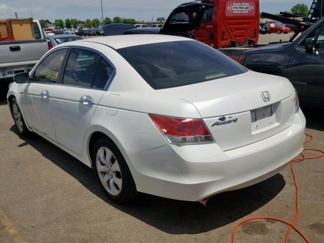 1HGCP36858A041755 - 2008 HONDA ACCORD EXL WHITE photo 3