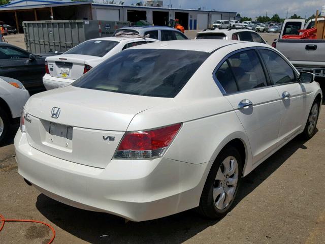 1HGCP36858A041755 - 2008 HONDA ACCORD EXL WHITE photo 4