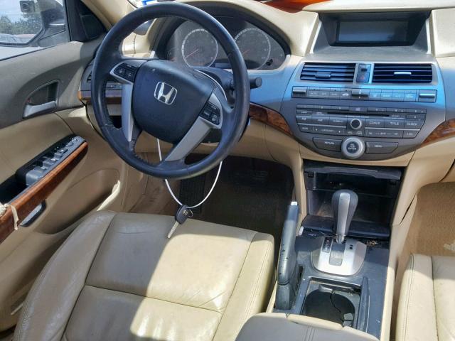 1HGCP36858A041755 - 2008 HONDA ACCORD EXL WHITE photo 9