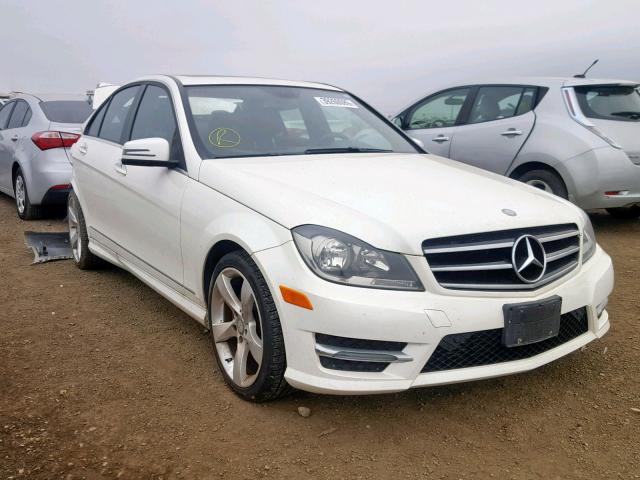 WDDGF4HB2EA967257 - 2014 MERCEDES-BENZ C 250 WHITE photo 1