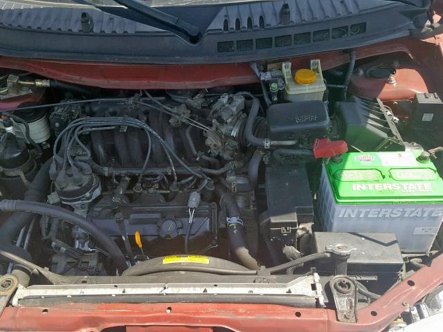 4N2XN11T0XD832422 - 1999 NISSAN QUEST SE RED photo 7