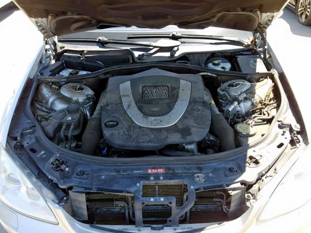 WDDNG71X47A111473 - 2007 MERCEDES-BENZ S 550 SILVER photo 7