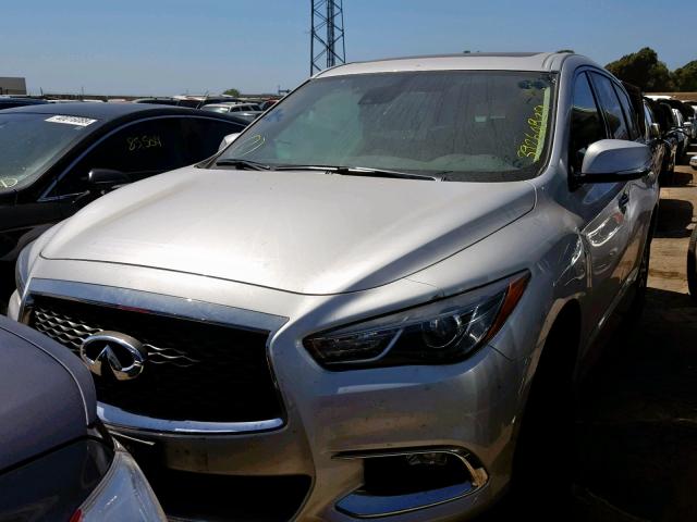 5N1DL0MM6KC557983 - 2019 INFINITI QX60 LUXE SILVER photo 2