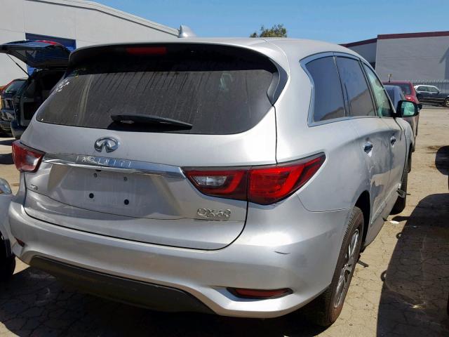 5N1DL0MM6KC557983 - 2019 INFINITI QX60 LUXE SILVER photo 4