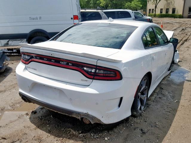 2C3CDXHG2KH512406 - 2019 DODGE CHARGER GT WHITE photo 4