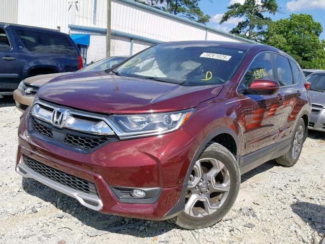 7FARW1H86HE001824 - 2017 HONDA CR-V EXL GRAY photo 2