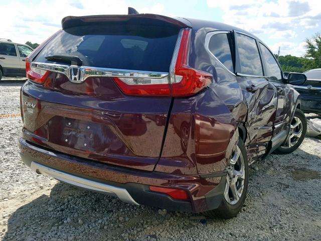 7FARW1H86HE001824 - 2017 HONDA CR-V EXL GRAY photo 4