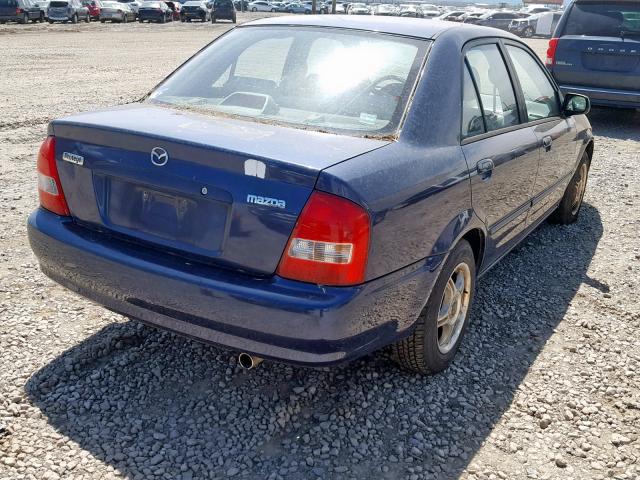 JM1BJ2226Y0261385 - 2000 MAZDA PROTEGE DX BLUE photo 4