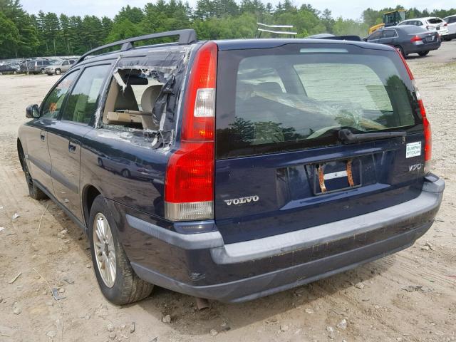 YV1SW64A742370511 - 2004 VOLVO V70 BLUE photo 3