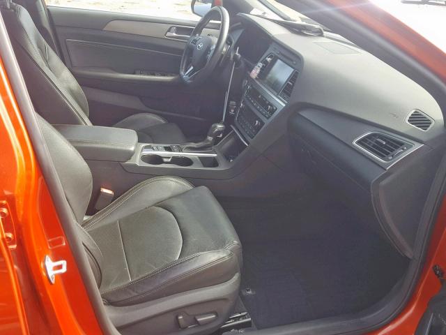 5NPE34ABXFH132456 - 2015 HYUNDAI SONATA SPO ORANGE photo 5