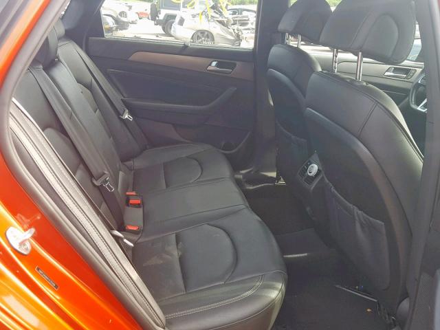 5NPE34ABXFH132456 - 2015 HYUNDAI SONATA SPO ORANGE photo 6