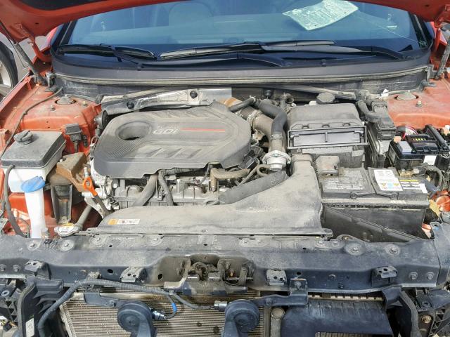 5NPE34ABXFH132456 - 2015 HYUNDAI SONATA SPO ORANGE photo 7