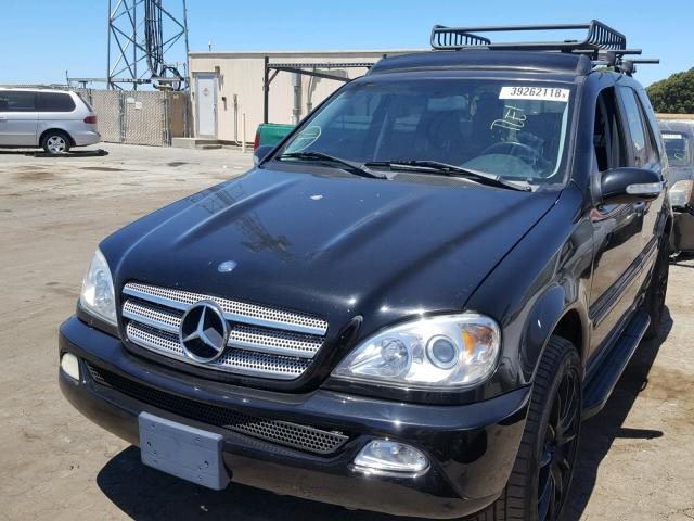 4JGAB57E35A520428 - 2005 MERCEDES-BENZ ML 350 BLACK photo 2