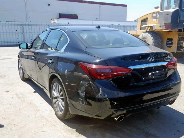 JN1EV7APXJM366881 - 2018 INFINITI Q50 LUXE BLACK photo 3