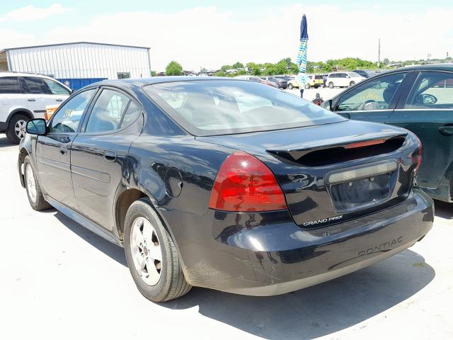 2G2WP522851316909 - 2005 PONTIAC GRAND PRIX BLACK photo 3