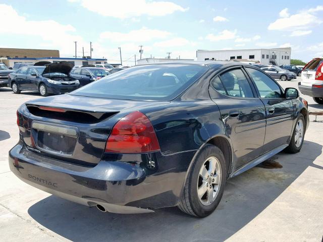 2G2WP522851316909 - 2005 PONTIAC GRAND PRIX BLACK photo 4