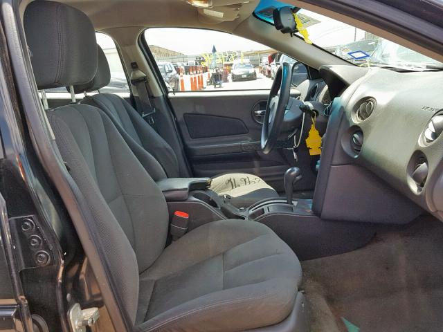 2G2WP522851316909 - 2005 PONTIAC GRAND PRIX BLACK photo 5