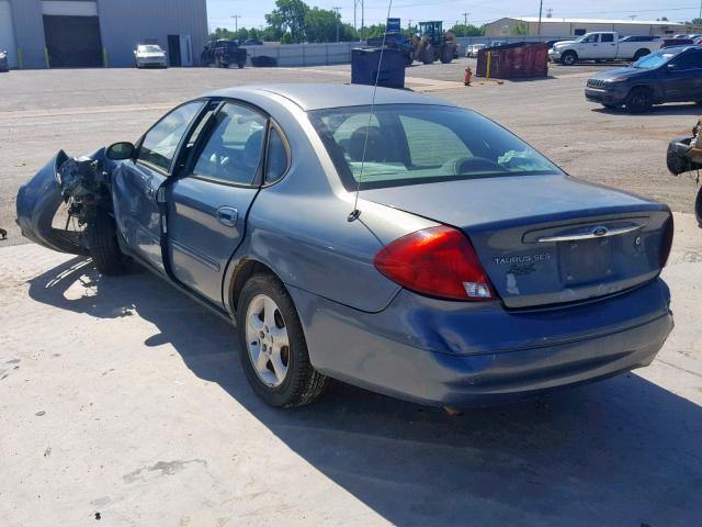 1FAFP55UXYA238142 - 2000 FORD TAURUS SES BLUE photo 3