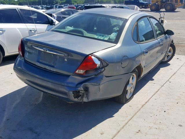 1FAFP55UXYA238142 - 2000 FORD TAURUS SES BLUE photo 4