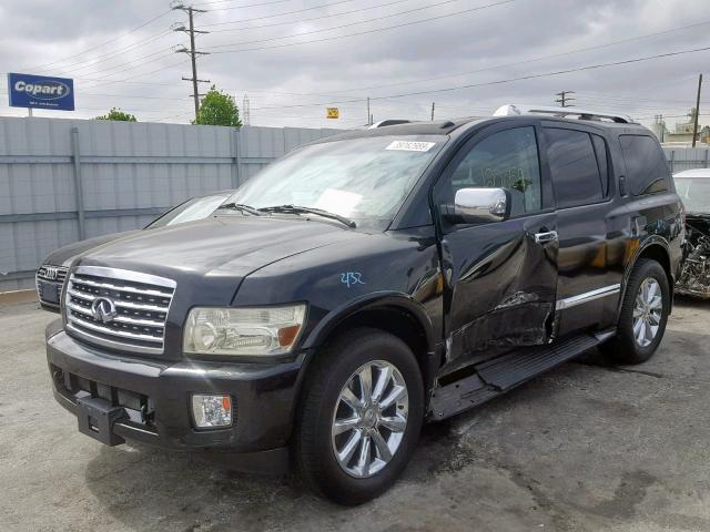 5N3AA08D38N907285 - 2008 INFINITI QX56 BLACK photo 2