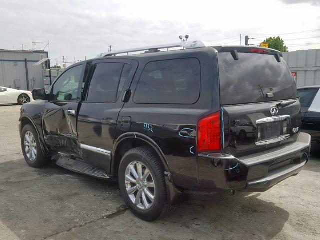 5N3AA08D38N907285 - 2008 INFINITI QX56 BLACK photo 3