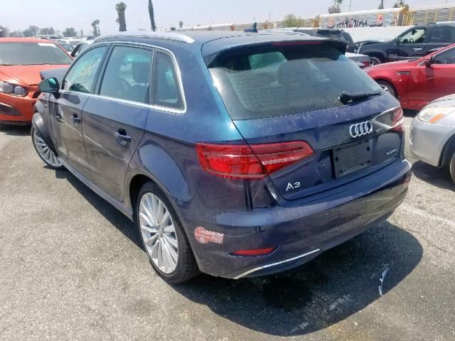 WAUTPBFF6HA134188 - 2017 AUDI A3 E-TRON BLUE photo 3