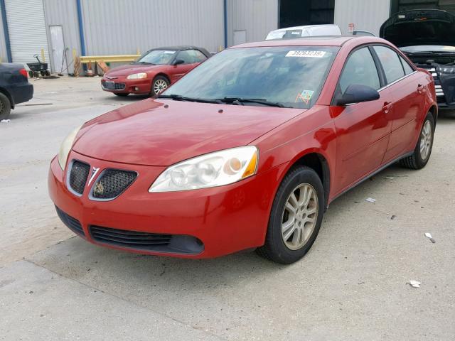 1G2ZF55B164223294 - 2006 PONTIAC G6 SE RED photo 2