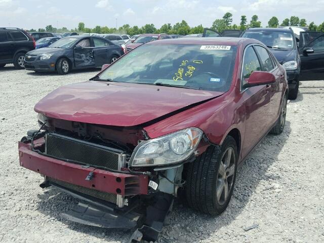 1G1ZD5EB5AF324779 - 2010 CHEVROLET MALIBU 2LT RED photo 2